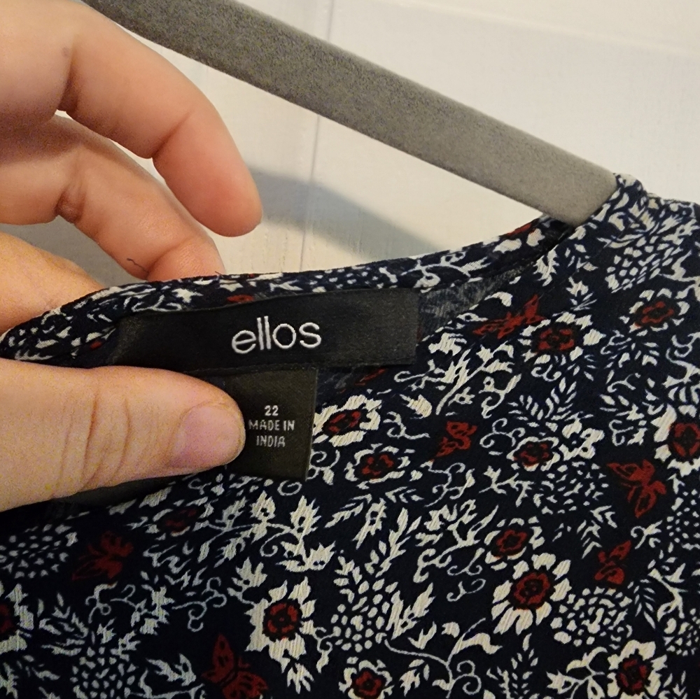 Ellos Navy Floral Dress - Picture 4 of 4